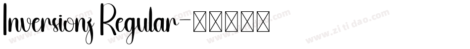 Inversionz Regular字体转换